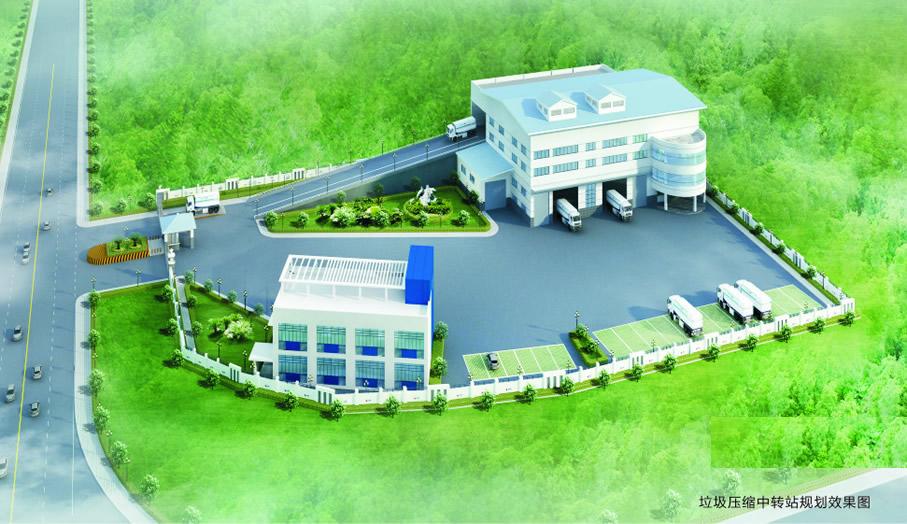 水平式垃圾壓縮中轉(zhuǎn)站
