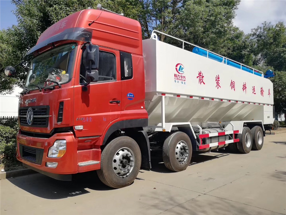 東風(fēng)天龍前四后八【40立方】散裝飼料運(yùn)輸車