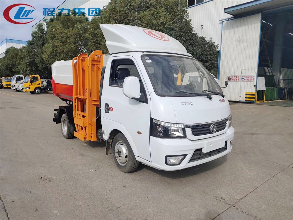 國六【3-4方 藍牌】東風途逸 掛桶垃圾車